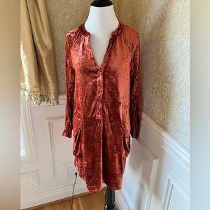 Tru Lux Jeans size Medium velvet dress top